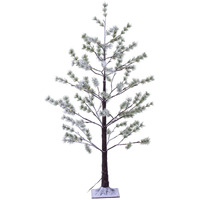 4' Green Frosted Mini Pine Tree LED 72WW