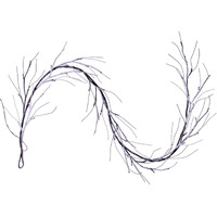 6' Brown Frstd Twig Garland LED 48WW B/O