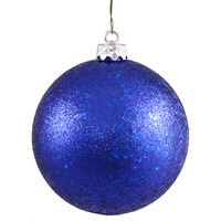 Vickerman 12" Cobalt Blue Sequin Ball Drilled Cap - N593022DQ