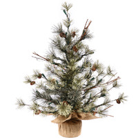 Vickerman 36" Dakota Pine w/ Burlap Base 89 Tips - B165427