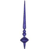 Vickerman 12" Cobalt Blue Glitter Cupola Finial 3/ - M183322G