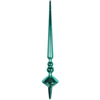 Vickerman 12" Teal Shiny Cupola Finial 3/Bag - M183342S