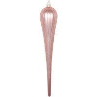 Vickerman 15.75" Rose Gold Glitter Drop Orn 2/Bag - MT195158D