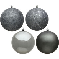 Vickerman 8" Pewter Ball 4 Finish Asst 4/Bag - N592087DA