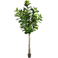 Vickerman 10' Potted Fiddle Tree 184Lvs - TB180299