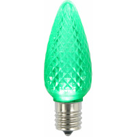 Vickerman C9 Faceted LED Green Twinkle Bulb 25/Box - XLEDC94T-25