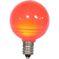 Vickerman G40 Red Ceramic LEDBulb E12 .96W 25/Box - XLEDCG43-25