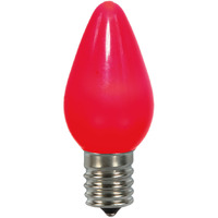 Vickerman C7 Ceramic LED Red Bulb .96W 130V 25/Box - XLEDSC73-25