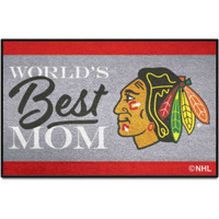 Chicago Blackhawks World's Best Mom Starter Mat Accent Rug - 19in. x 30in.