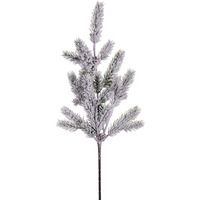 Vickerman 19.5" Snowy Glitter Aritificial Pinecone Fir Spray 4 per bag.