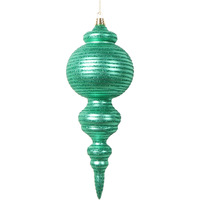 Vickerman 10" Matte Seafoam Green Finial Ornament 2 per bag.