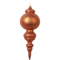 Vickerman 10" Matte Copper Finial Ornament 2 per bag.