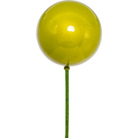 Vickerman 4" x 18" Lime Pearl Ball Ornament Stick 6 per bag.