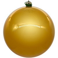 Vickerman 10" Honey Gold Pearl UV Drilled Ball Ornament 1 per bag.