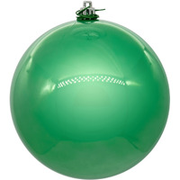 Vickerman 10" Seafoam Pearl UV Drilled Ball Ornament 1 per bag.