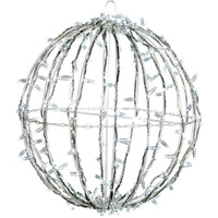 Vickerman 180Lt x 20" Fold Flat Cool White LED Jumbo Hanging Sphere.