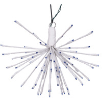 Vickerman 80Lt x 16" White Starburst Blue 5mm LED Lights.