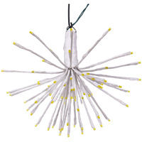 Vickerman 80Lt x 16" White Starburst Yellow 5mm LED Lights.