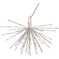 Vickerman 160Lt x 24" White Starburst Yellow 5mm LED Lights.