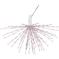 Vickerman 240Lt x 32" White Starburst Red 5mm LED Lights.