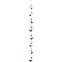 Bird and Bell Rain Chain 70"L