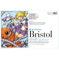 Strathmore 200 Series Bristol Drawing Pad, 11 x 17 Inches, 100 lb, 24 Sheets