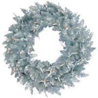 Vickerman 36" Silver Fir Wreath DuraL LED 100WmWt - K166937LED