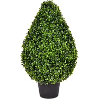 Vickerman 24" Boxwood Teardrop Shaped In Pot (UV) - TP171524