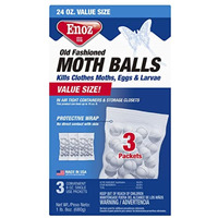 7521206 MOTH BALLS OLD FASH 2LBS Enoz Old Fashioned Moth Balls 32 oz (Pack of 12)