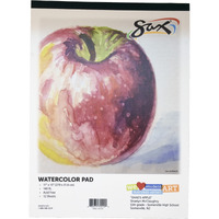 Sax Watercolor Pad, 140 lb, 11 x 15 Inches, White, 12 Sheets