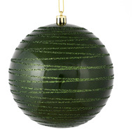 4.75" Moss Green Candy Glitter Ball 4/Bg