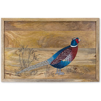 Pheasant Wall Hanging 32"L x 21"H Wood