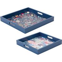 Berry and Pine Tree Holiday Tray (Set of 2)