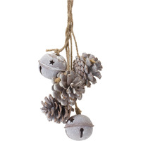 Bell And Pine Cone Ornament (Set of 6)