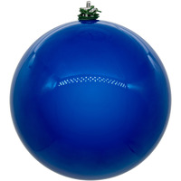 Vickerman 6" Blue Pearl UV Drilled Ball Ornament 4 per bag.