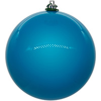 Vickerman 6" Turquoise Pearl UV Drilled Ball Ornament 4 per bag.