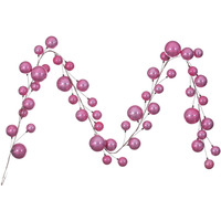 10' Pink Pearl Branch Ball Garland