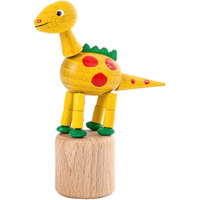 Alexander Taron 105-024-2 Dregeno Push Toy - Wobbly Yellow Dinosaur