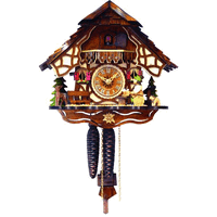 9.5 x 10.5 x 6.5 in. Engstler Weight-Driven Cuckoo Clock