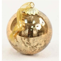 80 mm Glass Ball Ornament  Gold