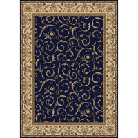 1599-1554-NAVY Como Rectangular Navy Blue Transitional Italy Area Rug  2 ft. 2 in. W x 7 ft. 7 in. H