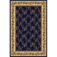 1427-1744-NAVY Noble Rectangular Navy Blue Transitional Italy Area Rug  2 ft. 2 in. W x 8 ft. H