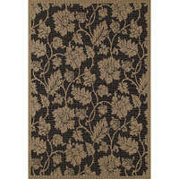 4 x 6 ft. Plymouth Collection Esplanade Flat Woven Indoor & Outdoor Area Rug, Black