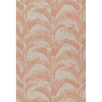 6 ft. 6 in. x 9 ft. Riviera Machine Made Transitional Rectangle Area Rug, Coral