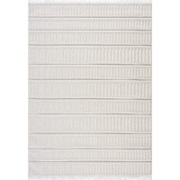 10 in. x 3 ft. Chelsea Yeager Accent Rectangle Area Rug - White