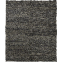 2 x 3 ft. Gray Taupe & Black Wool Hand Woven Distressed Stain Resistant Rectangle Area Rug