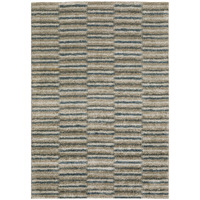 10 x 13 ft. Teal Blue Gray & Tan Geometric Power Loom Stain Resistant Rectangle Area Rug - Teal Blue Gray and Tan - 10 x 13 ft.