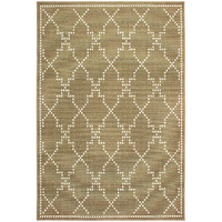 2 x 4 ft. Tan Geometric Stain Resistant Indoor & Outdoor Rectangle Area Rug - Tan - 2 x 4 ft.