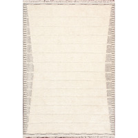 Sutton Polypropylene & Polyester Striped Area Rug- Ivory - 2' 7' X 8' 0'