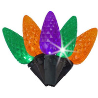 LED Faceted Strobe Lights, Multi Color - 100 Count